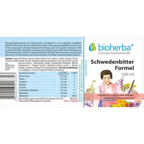 Schwedenbitter Formel Tropfen Tinktur 100 ml