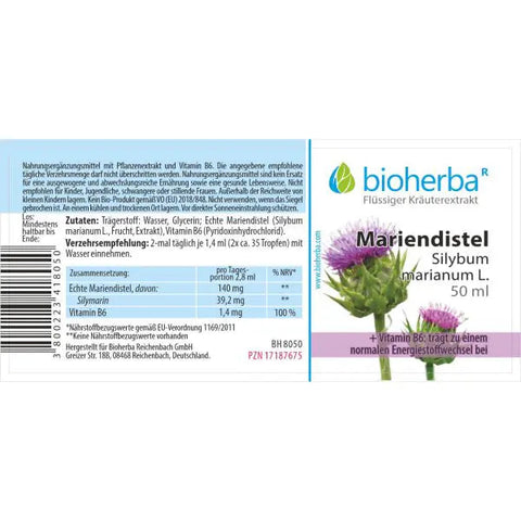 Mariendistel Silybum marianum L. Tropfen Tinktur 50 ml