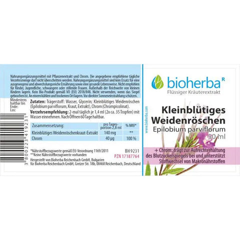 Kleinblütiges Weidenröschen Tropfen Tinktur 50 ml