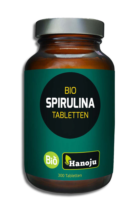 Bio Spirulina Tabletten 400 mg – 300 Stück, reich an Eisen & Vitalstoffen