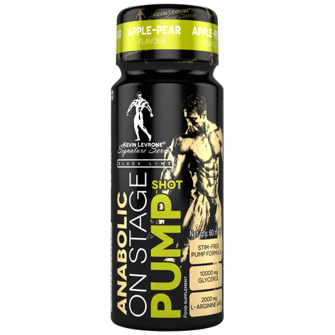 LEVRONE Anabolic On Stage Pump Shot 60 ml – Flüssiges Pre-Workout mit Apfel-Birne Geschmack | L-Arginin & Betain
