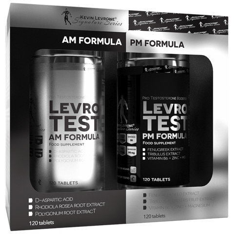 LevroTest AM PM Formula 240 Tabletten – Zweiphasiges Nahrungsergänzungsmittel mit Vitaminen & Kräuterextrakten für Energie & Regeneration
