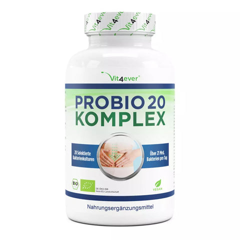 Probio 20 Komplex - Kulturen Komplex mit 20 Bakterienstämmen + Inulin - 180 Kapseln