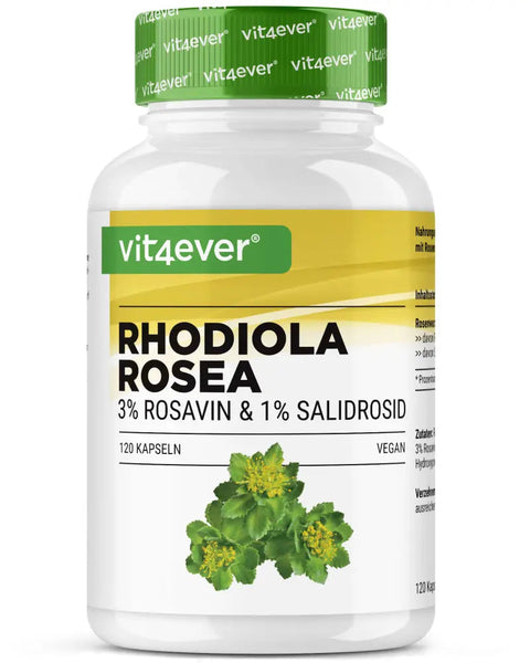 Rhodiola Rosea (Rosenwurz-Extrakt) - 120 Kapseln