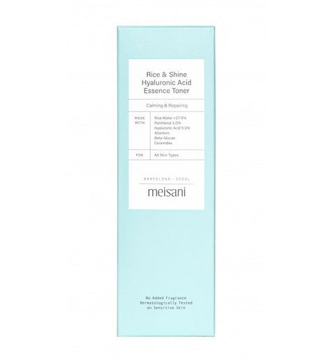 Meisani Rice and Shine Toner – Koreanischer Gesichtstoner mit Hyaluronsäure & Reiskleie | 150 ml