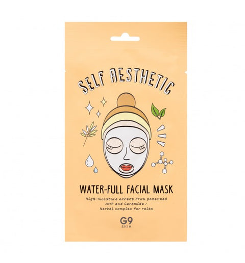 G9 Skin Self Aesthetic Waterful Facial Mask – Koreanische Feuchtigkeitsmaske für normale & trockene Haut – Intensive Pflege & Feuchtigkeit