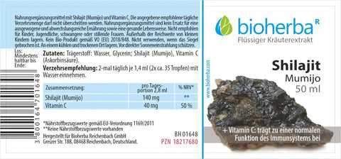 Shilajit Mumijo Tropfen Tinktur 50 ml