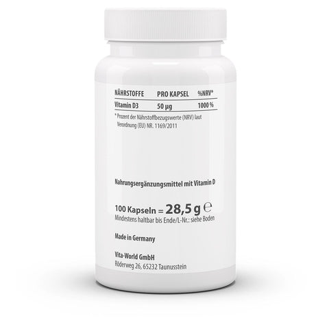 Vitamin D3 2000 I.U. (100 Kps)