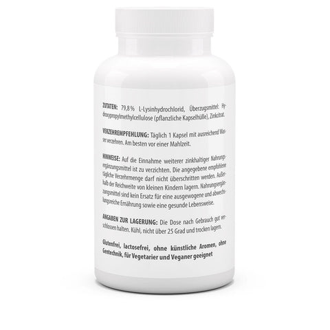 Lysin 600 mg plus Zink 10 mg 120 Kapseln