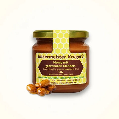 Honig mit gebrannten Mandeln 250g Naturprodukt