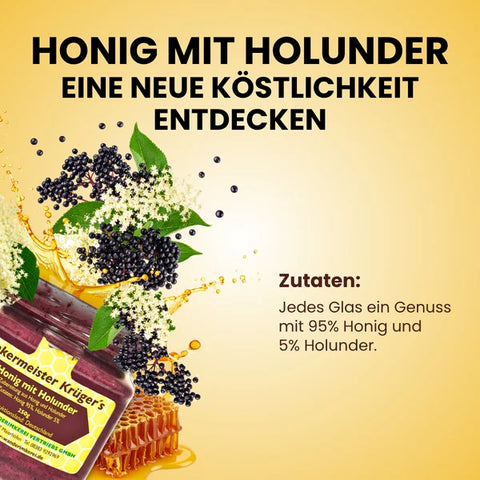 Honig mit Holunder 250g Naturprodukt