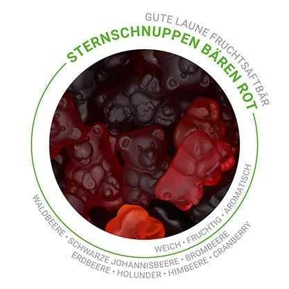 Fruchtgummi Sternschnuppen Bären rot 150g