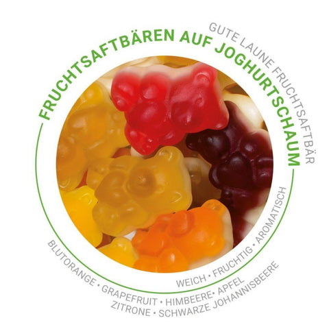 Fruchtsaft Bärchen auf Joghurtschaum150g