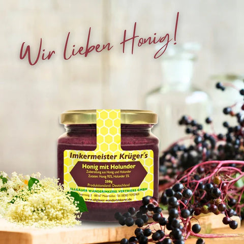 Honig mit Holunder 250g Naturprodukt