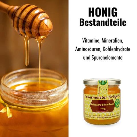 Frühjahrs-Blütenhonig – 100% Imker Naturprodukt 500g