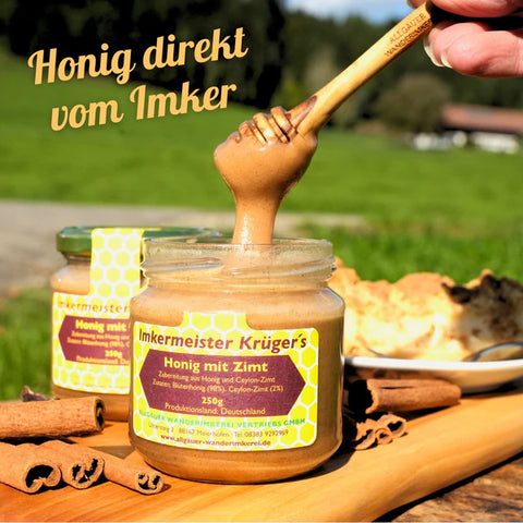 Honig mit Zimt – Naturprodukt 250g