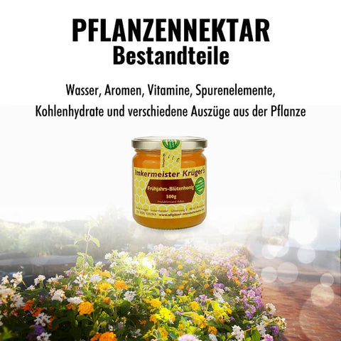 Frühjahrs-Blütenhonig – 100% Imker Naturprodukt 500g
