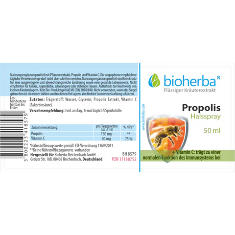 Halsspray mit Propolis Extrakt 50 ml