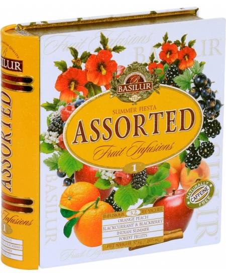 BASILUR Fruit Infusions Book Summer Fiesta Blechverpackung 32x1,8g