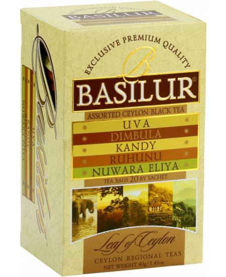 BASILUR Assorted Leaf of Ceylon Gastro-Teebeutel 5x5x2g