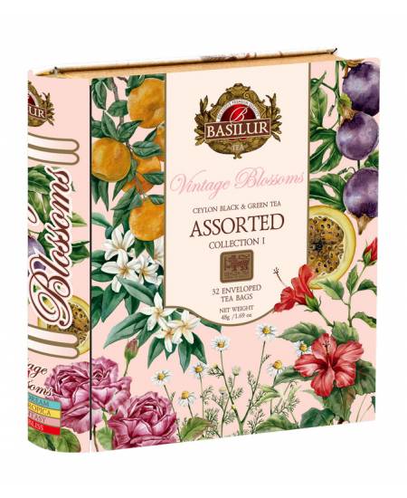 BASILUR Vintage Blossoms Book Assorted Blechverpackung 32x1,5g