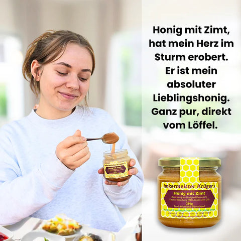 Honig mit Zimt – Naturprodukt 250g
