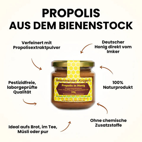 Propolis im Honig 250g
