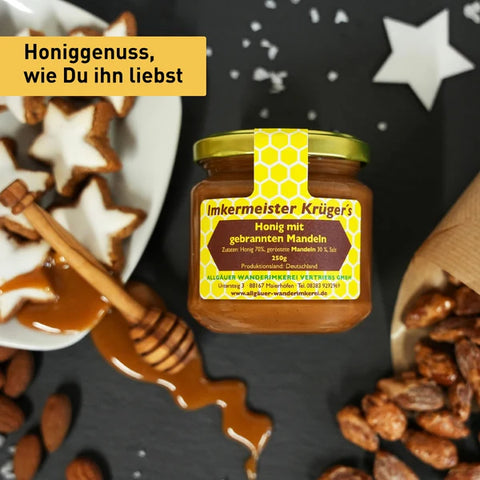 Honig mit gebrannten Mandeln 250g Naturprodukt
