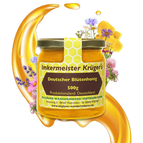Deutscher Blütenhonig – 100% Imker Naturprodukt 500g