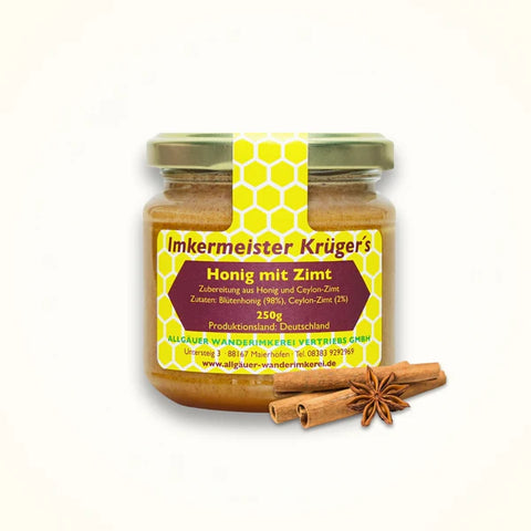 Honig mit Zimt – Naturprodukt 250g