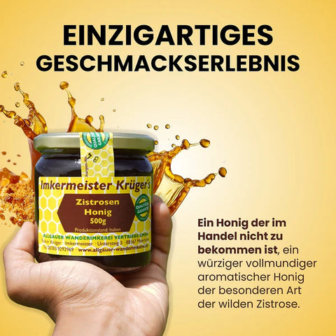 Zistrosenhonig (Wilde Zistrose) – 100% Imker Naturprodukt 500g