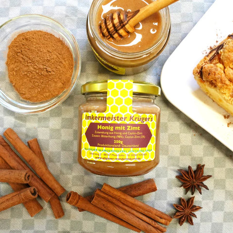 Honig mit Zimt – Naturprodukt 250g