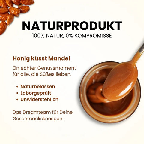 Honig mit gebrannten Mandeln 250g Naturprodukt