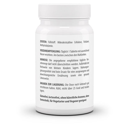 Vitamin B12 - 500 µg - Folsäure - 800 µg - 180 - Tabletten - Nahrungsergänzungsmittel - Vlaneo - Shop - kaufen - Günstig - Für - die - Stimmung-Vitamin B12 - 500 µg - Folsäure - 800 µg - Nahrungsergänzungsmittel - Vlaneo - Shop - kaufen - Günstig - Für - bessere - Konzentration
