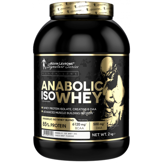 Anabolic ISO Whey 2 kg Cookies & Cream – Molkenprotein-Isolat mit Kreatin, Taurin & D-Asparaginsäure für Sportler