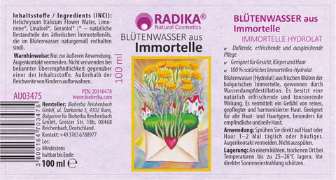 Blütenwasser aus Immortelle Hydrolat Flower Water 100 ml