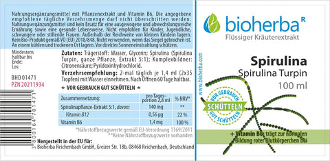 Spirulina Turpin Tropfen Tinktur 100 ml