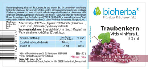 Traubenkern Vitis vinifera L. Tropfen Tinktur 50 ml
