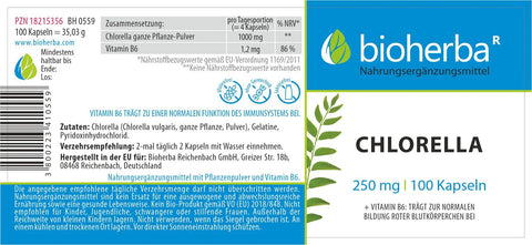 Chlorella 250 mg 100 Kapseln