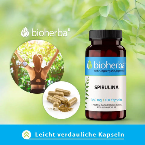 Spirulina 360 mg 100 Kapseln