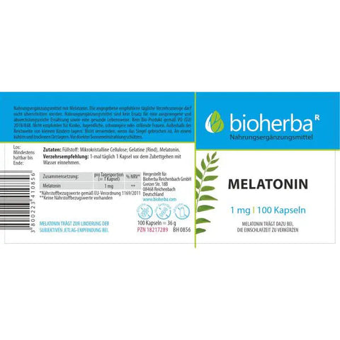 Melatonin 1 mg 100 Kapseln