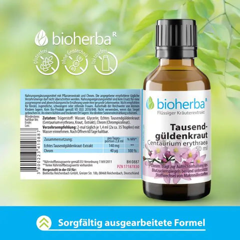 Tausendgüldenkraut Tropfen Tinktur 50 ml