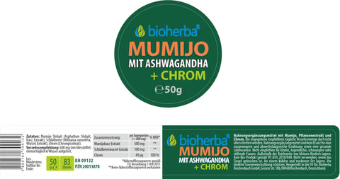 Mumijo Extrakt Shilajit mit Ashwagandha 50g