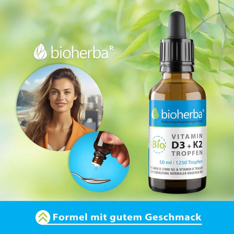 Bio Vitamin D3 + K2 Tropfen 50 ml