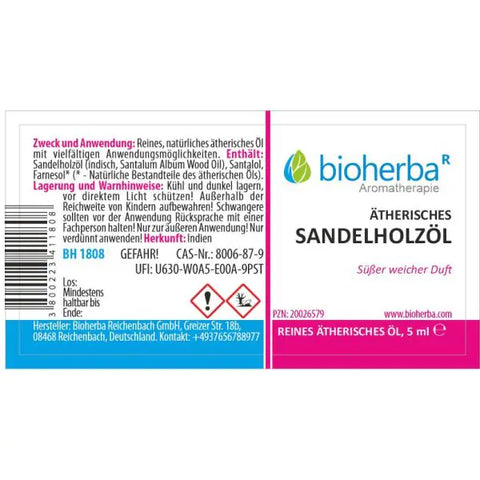Ätherisches reines Sandelholzöl 5 ml