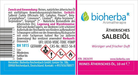 Ätherisches reines Salbeiöl 10 ml