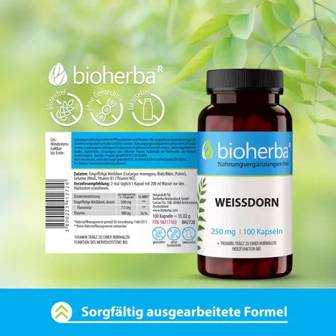 Weissdorn Extrakt 250 mg 100 Kapseln