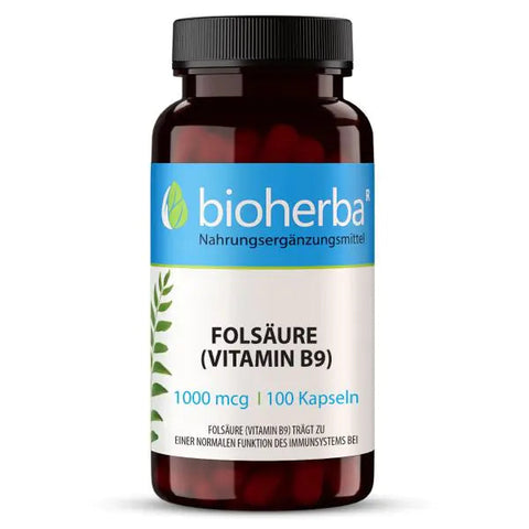 Folsäure (Vitamin B9) 1000 mcg 100 Kapseln