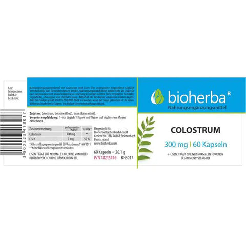 Colostrum 300 mg – Erstmilch Kapseln 60 Stück