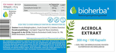 Acerola Extrakt 300 mg 100 Kapseln